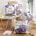 thumbnail image 4 of adviicd Spring Pillowcase Tulips Car Decorative Sofa Pillowcase Bedside Backrest Home Pillowcase 45*45cm/17.7*17.7in, 4 of 5