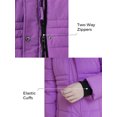 thumbnail image 5 of ZSHOW Girls' Winter Jacket Quilted Winter Coat Long Snow Jacket Purple 8, 5 of 11