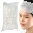 thumbnail image 1 of 100pcs Non-woven Disposable Elastic Hair Wraps For Home Use Hotel Spa Hair Salon, 1 of 7