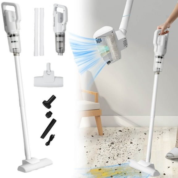 20000Pa Strong Suction Handheld Vacuum Cleaner - Cordless, Portable for Home & Car - 0.5L Dust Cup, 150W Power, 36V Battery - Includes Extension Tubes & Attachments for Pet Hair, Furniture & Floors