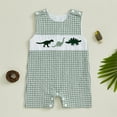 thumbnail image 2 of KPOPLK Baby Boy Girl Corduroy Bib Overalls Cotton Onesie Plain Romper Loose Jumpsuit Size 3-6 Months,Green, 2 of 8