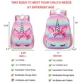 thumbnail image 2 of Mochila escolar Octsky de 38 cm con diseño de unicornio arcoíris para niños, 2 of 8
