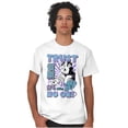 thumbnail image 3 of The Smurfs Cool Kanji Trust No One Men's Graphic T Shirt Tees Brisco Brands X, 3 of 5