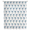 thumbnail image 2 of Blue Palm Trees Sheer Curtains 84 Inches Long, Summer Botanical Tropical Plants Light Filering Curtains, Breathable Simi Curtain Privacy Drapes for Living Room Bedroom Lightweight Window Treatment, 2 of 9