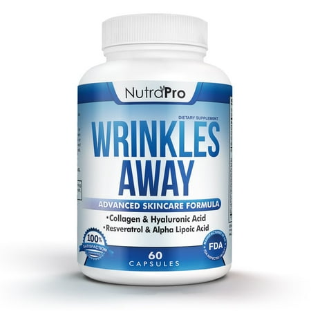 Skin Vitamins for Ageless - Dermal Repair Complex for Skin Repair with Collagen+Resveratrol+ Hyaluronic Acid+Alpha Lipoic Acid to Renew Skin by NutraPro.