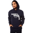 thumbnail image 2 of Crooks & Castles Mens The Snub Text Hoodie Sweatshirt, Blue, X-Large, 2 of 5