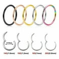thumbnail image 5 of GKNET Multi Size Color Stainless Steel Nose Ring Lip Ring Earrings Piercing Jewelry-silver-1.2*14mm, 5 of 9