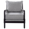 thumbnail image 3 of Miekor Furniture Grey and Black Removable Back Accent Chair W5U653, 3 of 9