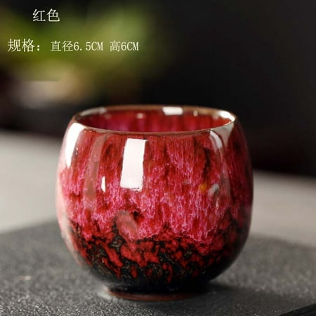 

1pcs Kiln Change China Ceramic Tea Cup Porcelain Kung Fu Cups Set Pottery Drinkware Tableware Wholesale Egg Style