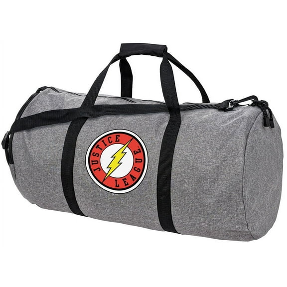 Justice League The Flash Athletic Logo Lightweight Duffel Bag for Sports and Gym Packable for Travel