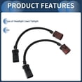 thumbnail image 4 of Unique Bargains No.55077346AA Conjunto de arnés de cableado de faros para Ram 1500 2002-2003 para Ram 2500 2003 para Ram 3500 2003 Cable de lámpara trasera 2 Pcs, 4 of 7