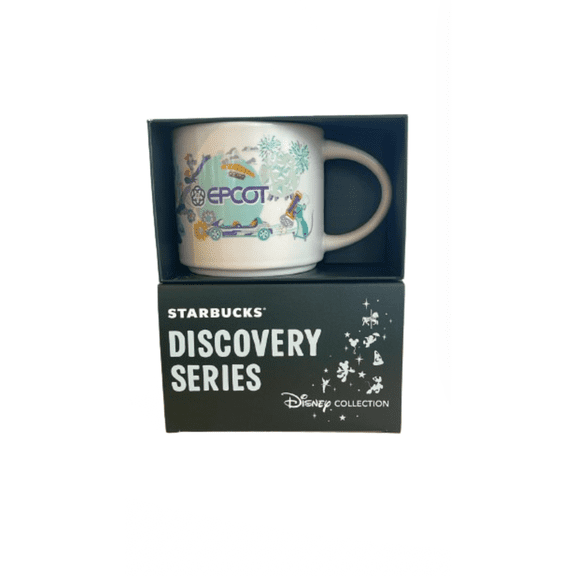 Disney Collection Discovery Series Epcot 14oz Ceramic Starbucks Coffee Mug, White