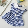 thumbnail image 6 of Dog Dresses Puppy Cute Chrysanthemum Decoratived Plaid Princess Skirt, 6 of 8