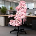 thumbnail image 3 of Yuyamidu Pink Cherry Blossoms Computer Chair Cover Scratch Proof Gaming Chair Cover Stretchable Elastic Gaming Chair Slipcover Universal Fit Slipcover for Office Computer Chairs, 3 of 7