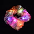thumbnail image 3 of 5 coleteros que brillan en la oscuridad: coleteros elásticos con luz LED para mujeres y niñas. Accesorios brillantes para el cabello, ideales para fiestas de cumpleaños y reuniones nocturnas., 3 of 7