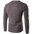 thumbnail image 1 of Leutsin Pull Col Rond pour Hommes Automne Couleur Unie Épais Chaud, 1 of 3