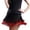 Red, variant on Women's Tennis Skirts Summer Skirt Women's Performance Tassel Cha Cha Half Skirt for Square Dance Practice Stage White 4XL
