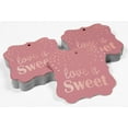 thumbnail image 4 of Inkdotpot Hang Tags Love Is Sweet Wedding Favor Bracket Shape Gift Tags Real Rose Gold Foil Bonbonniere Tag Pack Of 50, 4 of 7