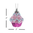 thumbnail image 2 of Kurt Adler Cupcake Plastic Hanging Christmas Ornaments, 2" (Set of 6), 2 of 2