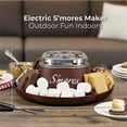 thumbnail image 2 of Nostalgia NSM201BR Indoor Electric Stainless Steel S'mores Maker Silver, 2 of 6