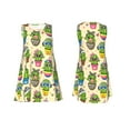 thumbnail image 7 of Daiia Cute Cartoon Cactus Print Women's Dresses 2025 Trendy Short sleeve Dresses Casual Baggy Flowy Maxi Sun Dresses, 7 of 7