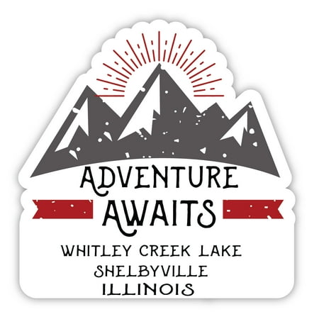 

Whitley Creek Lake Shelbyville Illinois Souvenir 4-Inch Magnet Adventure Awaits Design