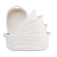 thumbnail image 1 of Juego de Cestas de Almacenamiento Rectangulares de 5 Piezas Cestas Tejidas de Cuerda AlgodóN para Organizar, GuarderíA para BebéS, Cestas Juguete para Perros, Color Blanco, 1 of 5