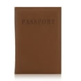 thumbnail image 1 of Flmtop Travel Passport ID Card Cover Holder Case Faux Leather Protector Skin Organizer, 1 of 10