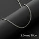 thumbnail image 1 of Collar de metal para hombre, cadena sencilla de acero de titanio, cadena lateral de acero inoxidable, cadena fina para frotar, joyería para mujer con cadena, 1 of 6
