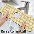 thumbnail image 6 of Sikiie Yellow Lemon Slices Splash Guard for Sink Faucet-1 PC Super Absorbent Fast Drying Mat Sink Gadgets-Splash Guard for Kitchen, Sink Mat, 6 of 7