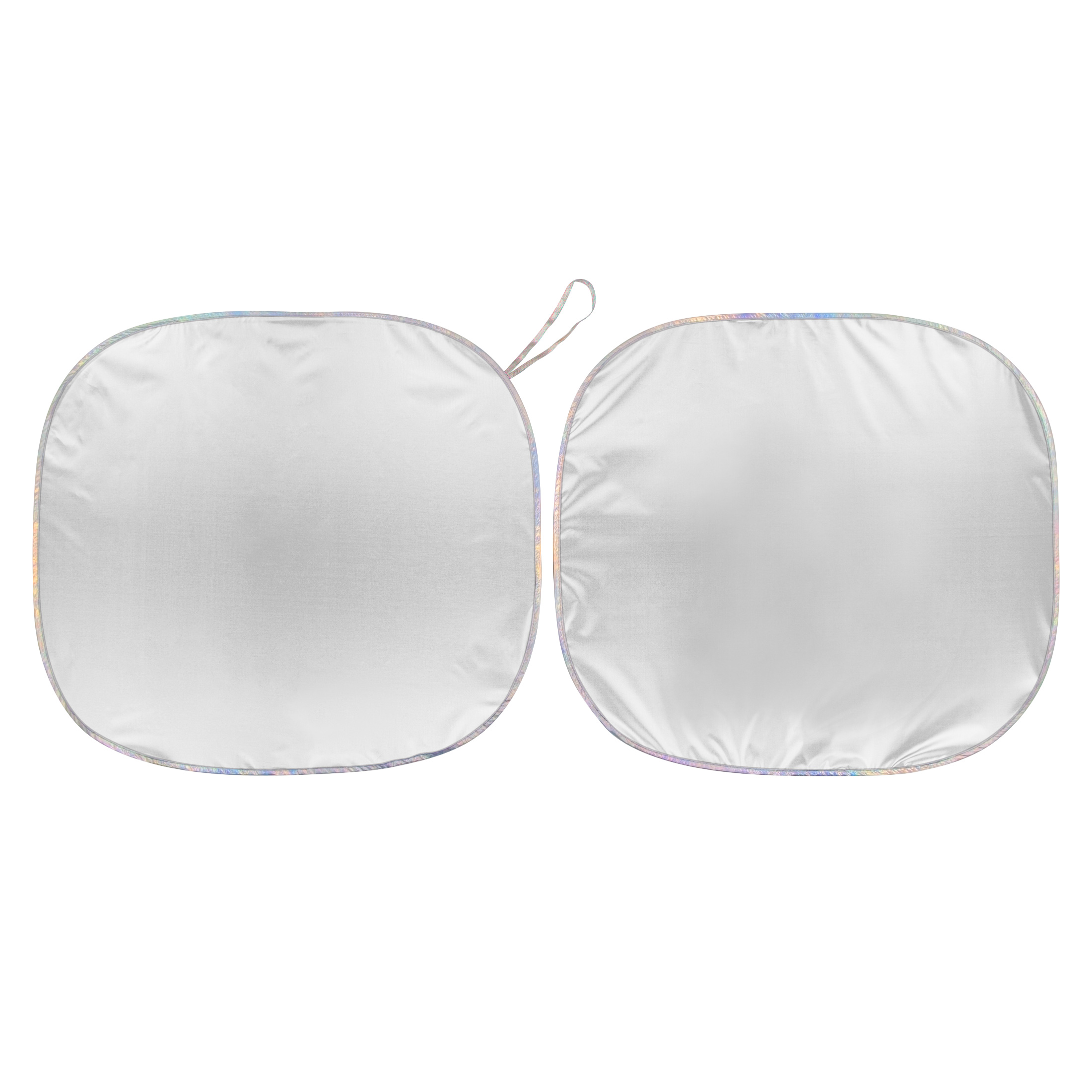 Auto Drive Universal Windshield Sunshade White 2-Pack photo 1