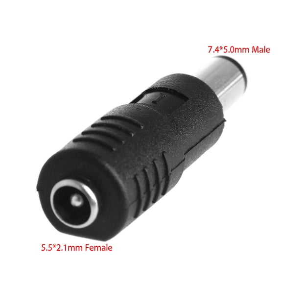 COOLHOOD 2.1x5.5mm Female To 5.0x7.4mm Male for Power Plug Connector Adapter For Laptop