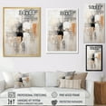 thumbnail image 4 of Designart "Scandinavian Dreams in Beige & Yellow Art III" Modern Scandinavian Floater Framed Canvas Wall Art, 4 of 5