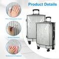 thumbnail image 3 of Unique Bargains 3Pcs Luggage Covers, 20 24 28 Inch Waterproof PVC Suitcase Cover Protectors, Black, 3 of 6