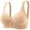Khaki, variant on Plus Size Bra Cupless Bra Seamless Bras Ladies Sports Bra Style B51 Comfortable Bra Women Convertible Bra Feature Comfort Bra Hook & Eye Bra Closure , Pink XL