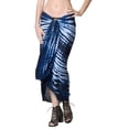 thumbnail image 2 of HAPPY BAY Women's Bikini Sarong Swimwear Swim Cover up Skirt Summer Wraps Swimsuit Beach Wrap Coverups for Women Beachwear One Size Royal, Tie Dye, 2 of 6