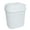 White, variant on Bath Bliss 2.5 gal Sailor Knot Plastic Swing Top Bathroom Trash Can, Gray