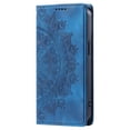 thumbnail image 3 of For Google Pixel 9 / 9 Pro 6.3" Totem Embossed Strong Magnetic Attachment/Closure, Card Slots/Pocket, PU Leather Flip Wallet Case,Blue,For Pixel 9 / 9 Pro, 3 of 8