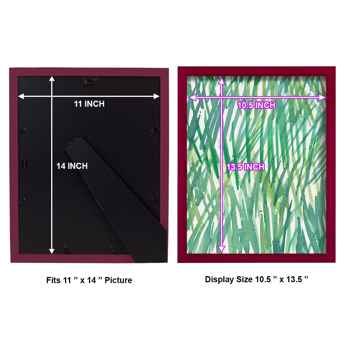 Just Grass I - Framed Print w/glass - Cherry Red