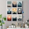 thumbnail image 4 of Minimalist Mountain Canvas Wall Art 15.75x11.81 Inches, 4 of 8