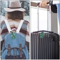thumbnail image 5 of Square 2Pack PU Leather Vintage Floral Print Cruise Luggage Tag with Privacy Cover and Name ID Tag for Travel Handbags Backpacks Luggage Tags, 5 of 6