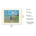 thumbnail image 2 of Cliff Walk at Pourville France - From an Original Color Painting by Claude Monet c. 1882 - Fine Art Matte Paper Print (Unframed) 11x14in, 2 of 4