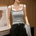 thumbnail image 4 of Gfyviroh Women's Cotton Cami Tops Casual Sleeveless Spaghetti Strap Tops Thin Comfortable Summer Slim Undershirts, 4 of 7