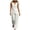 White, variant on Womens Cowl Neck Sleeveless Linen Two Piece Outfit Relax Tank Top Wide Leg Full Length Pants Side Pocket Casual Co Ord Set