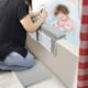 thumbnail image 5 of Juego de rodilleras para baño de bebé con reposabrazos, almohadilla de secado rápido, soporte para codos para bañera grande con organizador de juguetes, 5 of 9