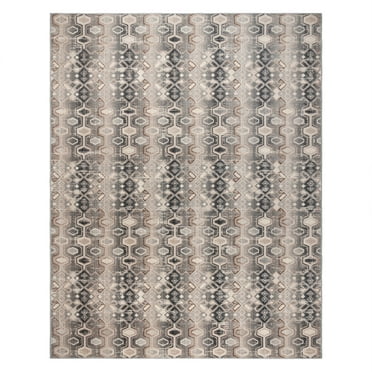 Gertmenian Sierra Senna Modern Geometric Gray Outdoor Area Rug, 6x9