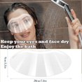thumbnail image 3 of 50Pcs Clear Shower Face Eye Shield After Surgery, Disposable Plastic Eye Shield for Showering, Haircut Hairspray, Shower Visor for Adults Lash Aftercare for Salon Supplies Eyelash Extensions, 3 of 5