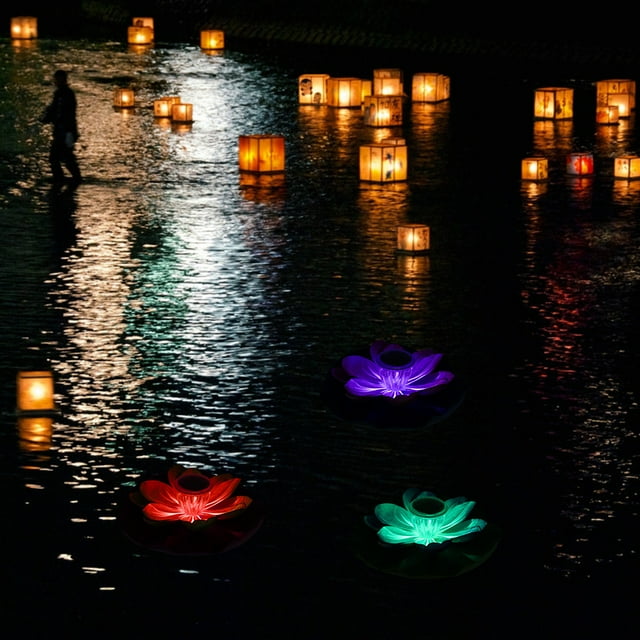 Solar Pool Light, Plastic + EVA Material LED Color Changing Floating Light, For Outdoor Floating Decor Fish Pond Garden Pool Home Bird Bath Small Pond Purple
