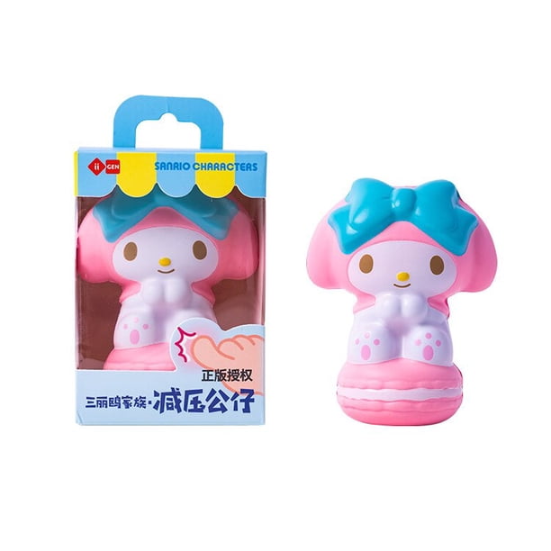 Figuras de acción de Hello Kitty, juguetes Kawaii de Hello Kitty, Cinnamoroll, Kuromi, muñecas para aliviar el estrés, muñeca de descompresión, artefacto de bola de ventilación, regalo lindo