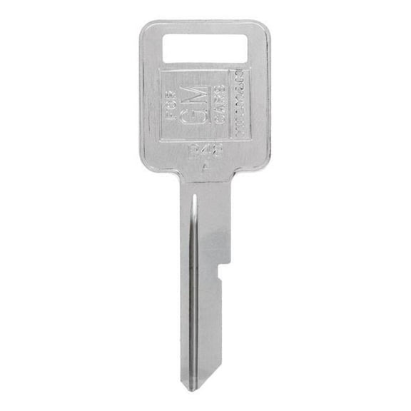 Hillman 5936778 Automotive Universal Key Blank for Single Sided for GM - Case of 10, Silver